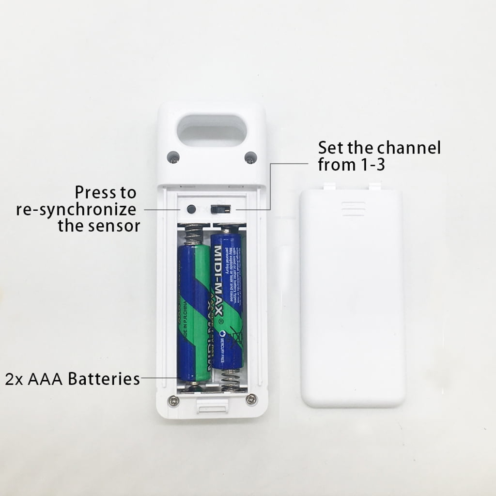 Portable Wireless for Touch Screen Weather Station Max Min Records ℃ ℉ Temperature Meter Humidity Monitor for Indoor Out