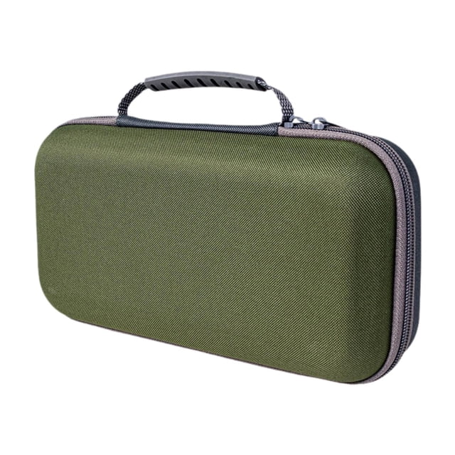 Estuche de para micrófono, verde, ligero, con cierre de cremallera y divisor extraíble, resistente bolsa de transporte para fiestas y viajes.