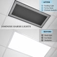 thumbnail image 3 of Fluorescent Light Covers for Ceiling Lights Classroom, Black White Greek Key Pattern Magnetic Ceiling Light Cover Filter for School,Office, 2X4 FT, Pack of 1, Geometric Modern, 3 of 9