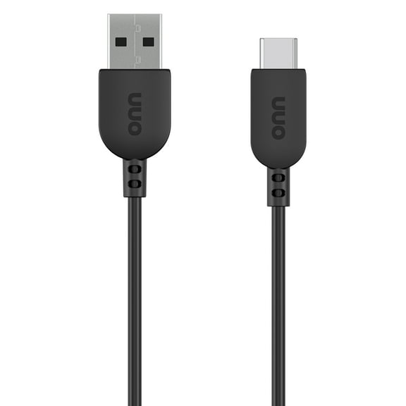 onn 3ft USB-C to USB-A Charging Cable, USB-IF Certified, Black - Compatible with iPhone 17/16/15 Series, Samsung Galaxy, Note, Pixel Devices iPad Pro, & More