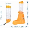 thumbnail image 5 of Minzimin 1piece Hamster Water Bottle, Little Pet Automatic Drinking Bottle with Food Container Base Hut Hanging Water Feeding Bottles Auto Dispenser for Small Animals, 5 of 6