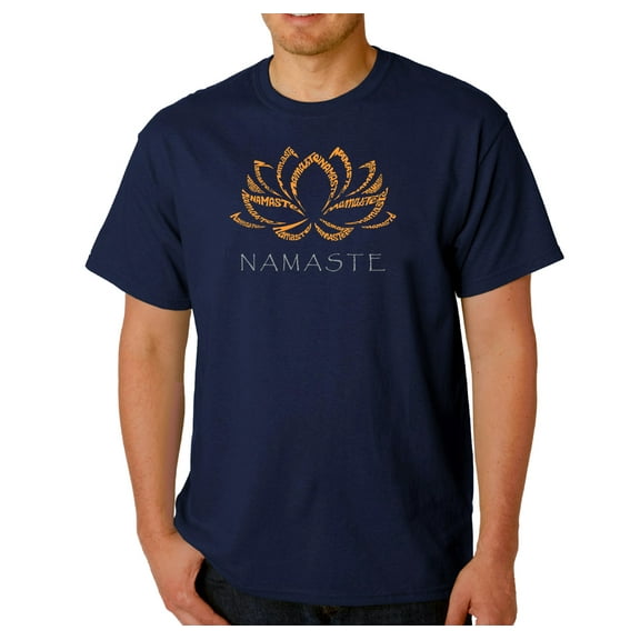 LA Pop Art Men's Word Art T-shirt - Namaste