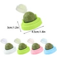 thumbnail image 3 of Cat Toys Catnip Wall Ball Toy for Cats Interactive Catnip Ball with Adhesive Base, Stress Relief and Dental Health Support Blue, 3 of 5