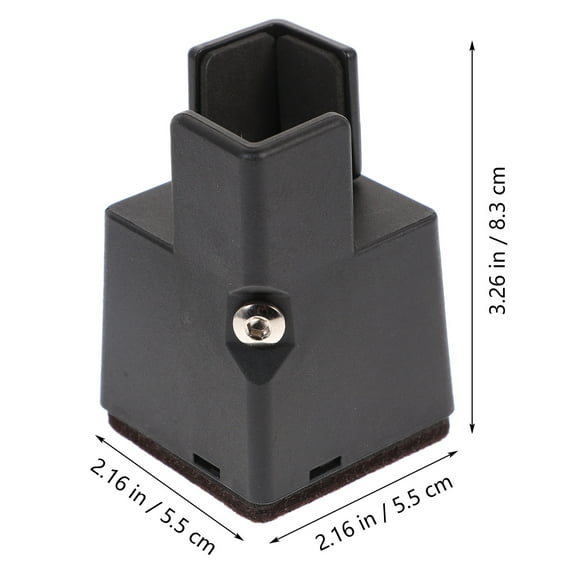 LEXSOMEO 4pcs Bed Risers Furniture Risers Adjustable Table Desk Chair Risers With Screw Clamp Bed Frame Risers Height Adjustable Sofa Heavy Duty Pad Cushion 2 Inch