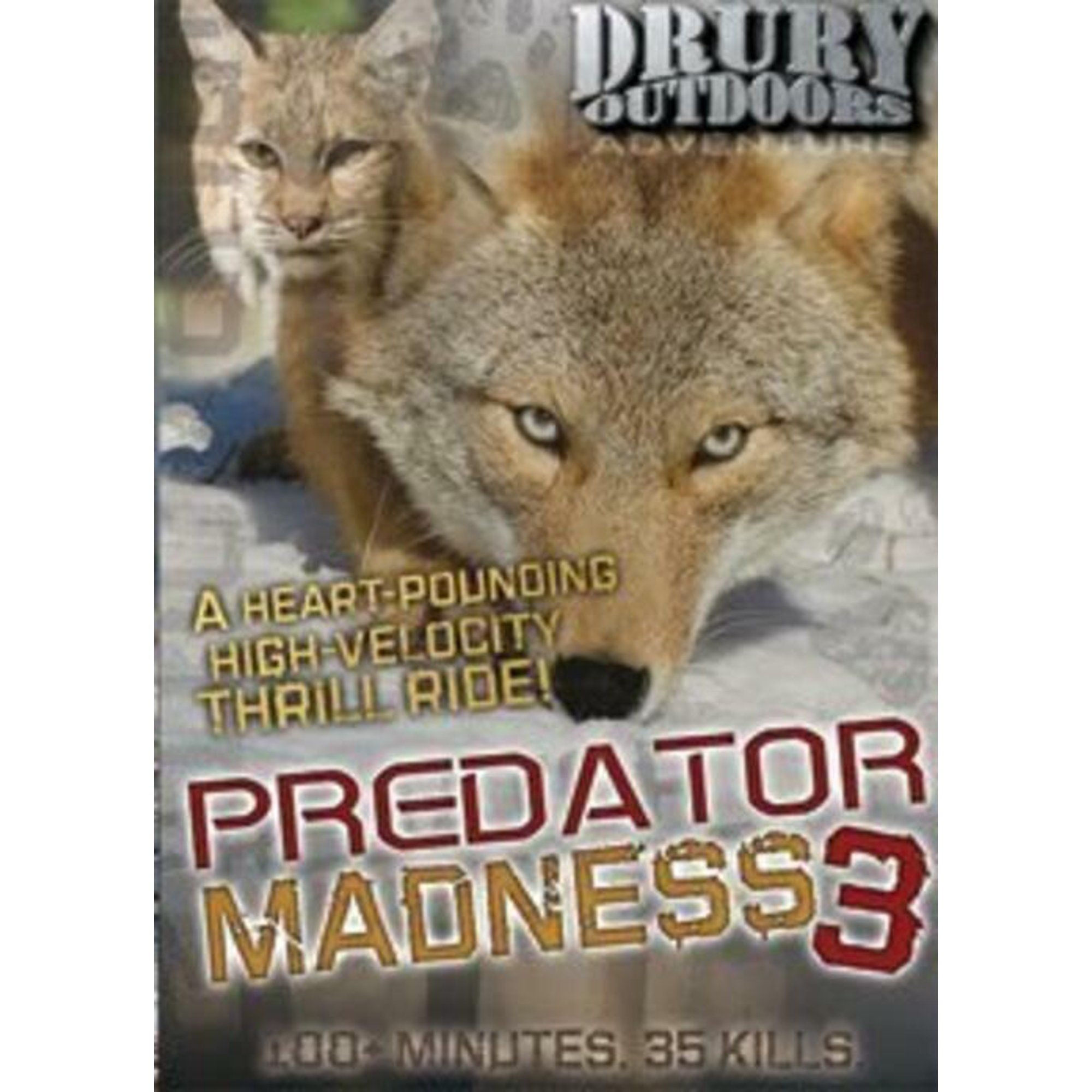 Drury Outdoors - Predator Madness 3 (100 + minutes 35 kills) DVD NEW