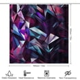 thumbnail image 2 of Geometric Lattice 4 Piece Shower Curtain Sets, with Non-Slip Rugs, Toilet Lid Cover And Bath Mat, for Bathroom Decor Set, 2 of 8