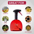 thumbnail image 3 of Evo Original Oil Sprayer, Non-Aerosol for Olive Oil, Cooking Oils, and Vinegars, Red, 18-Ounce Capacity, 3 of 10
