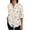 Multicolor 3, variant on QASIEATN Summer Lightweight Blouses 3/4 Long Sleeve Shirts for Women V Neck Casual Fit Work Tops