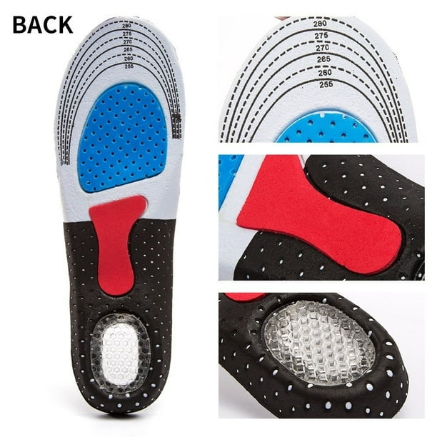 Plantillas ortopédicas de gel de sílice para zapatillas deportivas de running de moda para hombres y mujeres.