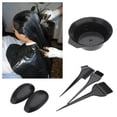 thumbnail image 5 of Juego de 9 Uds de tinte para el cabello, cuenco para teñir el cabello, cepillo para teñir, guantes para cubrir las orejas, capa para colorear el cabello para salón y uso doméstico, 5 of 5