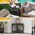 thumbnail image 4 of Dextrus Poly Lumber Shower Bench, 18" Corner Shower Stool Corner Bench with Storage Shelf for Bathroom, Spa -Black, 4 of 7