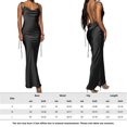 thumbnail image 2 of Vestido De Tirantes Finos Señoras sirena vestidos largos estilo elegante mujer ropa de vacaciones (negro S) Cgtredaw para Mujer Negro T M, 2 of 6