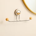 thumbnail image 1 of Xihbxyly Ganchos de Pared Multifunción, Diseño de Succión Adhesiva No Dañina, Fácil Instalación, Impermeables para Baño y Cocina, Soporte Resistente, Reutilizables, 1 Unidad, Marrón y Beige, 1 of 5