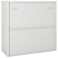 thumbnail image 3 of vidaXL Sliding Door Cabinet Light Gray 35.4"x15.7"x35.4" Steel, 3 of 8