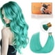 thumbnail image 1 of Extensiones de cabello DOORES I Tip, verde azulado, 45 cm, 25 g, queratina, 1 of 9