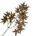 thumbnail image 2 of Cheers.US 2 Pcs Artificial Plants Fall Maple Leaves Stems Red Thanksgiving Fall Decor Silk Maple Leaf Branches Shrubs Bush Farmhouse for Christmas Decor Fireplace Home Table Centerpieces, 2 of 7