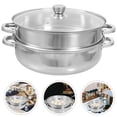 thumbnail image 2 of Shisuyan 1 Set Kitchen Steamer Food Steaming Pot Stainless Steel Steaming Pot Cookware, 2 of 8
