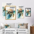 thumbnail image 4 of Designart Turtle With Glasses In The Ocean III Canvas Wall Art, 4 of 5