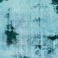 thumbnail image 1 of Ahgly Company Indoor Square Abstract Blue Ivy Blue Persian Area Rugs, 3' Square, 1 of 6