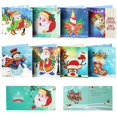 thumbnail image 4 of Tarjetas de pintura de diamantes Navidad para amigos y familiares, kit de tarjetas de felicitación, pintura por número, pintura con diamantes de Navidad, 8 Uds., 4 of 4
