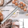 thumbnail image 3 of Batidor de masa danés, batidor danés de acero inoxidable de 12 pulgadas, herramienta para hornear para pan, galletas, pasteles o pizzas, batidor, ganchos, accesorios de cocina, her, 3 of 5