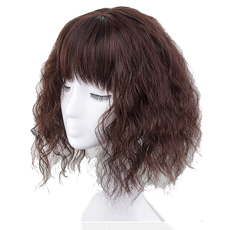Fluffy Curto Curly Wig Piece Extensões de Cabelo Mozambique Ubuy