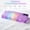 Purple, variant on Crystal Transparent RGB Wireless Mechanical Feel Keyboard, 99-Key Tri-Mode Bluetooth 5.0/2.4G/USB-C, Rechargeable Backlit Keyboard with Volume Knob & Number Pad for Home Office & Desk Setup, Black