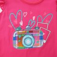 thumbnail image 6 of HCNTES Baby Girl Clothes Toddler Girls Summer Clothes Baby Kids 1T 2T 3T 4T Short Sleeve Letter T-Shirt Tops + Shorts Outfits Sets, 6 of 6