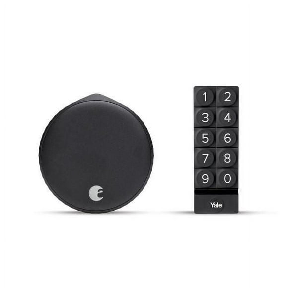 AUGUST WI-FI SMART LOCK W/ SMART KEYPAD - MATTE BLACK