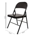 thumbnail image 3 of Silla Plegable Mainstays 78 x 46 x 50 cm de Metal Negro, 3 of 4