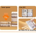 thumbnail image 4 of Vacuum Compression Bags For Quilts Storage Bags For Thicker Clothing Organizers No Need For Airpump Hand Rolled Compression Bag 2Pcs, 4 of 8