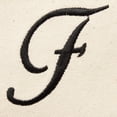 thumbnail image 3 of DALIX Monogram Personalized Shopping Tote Bag Zippered Natural Ballent Letter F, 3 of 8