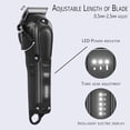 thumbnail image 3 of Haokry Cortapelos para hombres profesionales - Cortapelos de peluquero inalámbricos y con cable para cortar y arreglar el cabello Recortador de barba recargable, 3 of 5