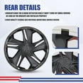 thumbnail image 4 of 4PCS/Set Hubcap Compatible with 2016-2025 Honda Civic Sedan,16" Wheel Rim Cover Compatible with Steel Wheels,Snap on Installation,Black Lacquer & Red Lacquer, 4 of 7