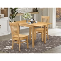 Winsome Wood Hannah 3-PC Small Apartment Dining Set, Round Table & 2 ...