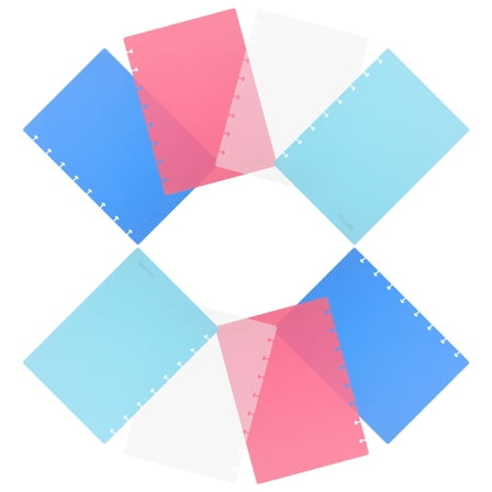 WEUVEB Binder Covers Assorted Color Minimalist 8 Sheets