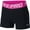Black/Active Fuchsia/White, variant on Nike Women's Pro 3" Shorts (Game Royal/Black/Black, Large 3)