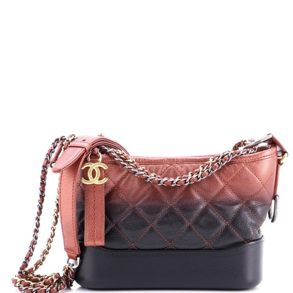 Pre-Owned Gabrielle Hobo Quilted Ombre Goatskin Small By Rebag