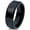 Black Bevel Polish Tungsten, variant on Gamer Tungsten Black Wedding Ring Valentine Dainty Rings Unique Birthday Gift Skinny Round