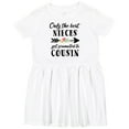 thumbnail image 3 of Inktastic Only the Best Nieces Get Promoted to Cousin Girls Toddler Dress, 3 of 5