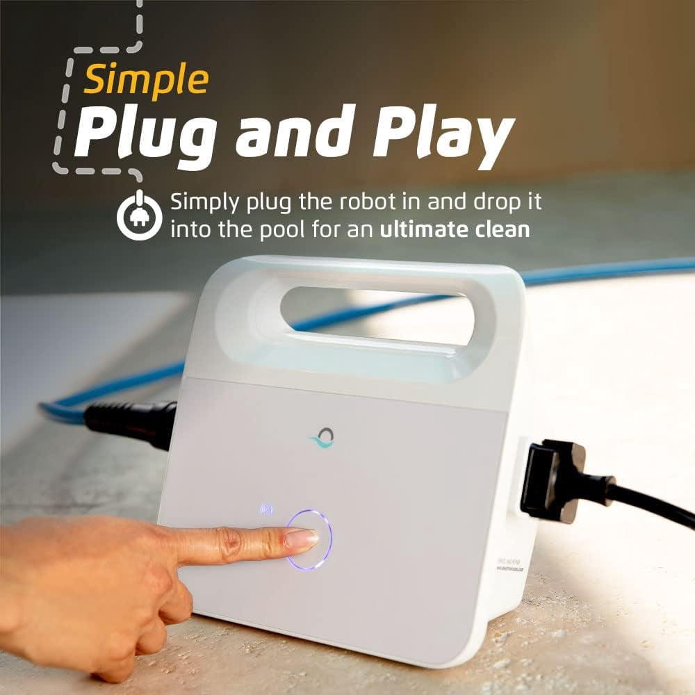 Dolphin Advantage Pro Wi-Fi Automatic Robotic Pool Vacuum Cleaner. 1-Hour Quick Clean. Waterline Scrubber Brush. Ideal for In-Ground Pools up to 50 FT in Length
