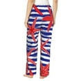 thumbnail image 3 of Naloa Sea Stars Print Women’s Ultra-Soft Comfy Pajama Lounge Pants with Pockets & Drawstring, 3 of 8
