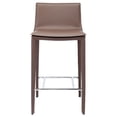 thumbnail image 3 of Home Square Palma 26" Leather Counter Height Stool in Mink - Set of 3, 3 of 4