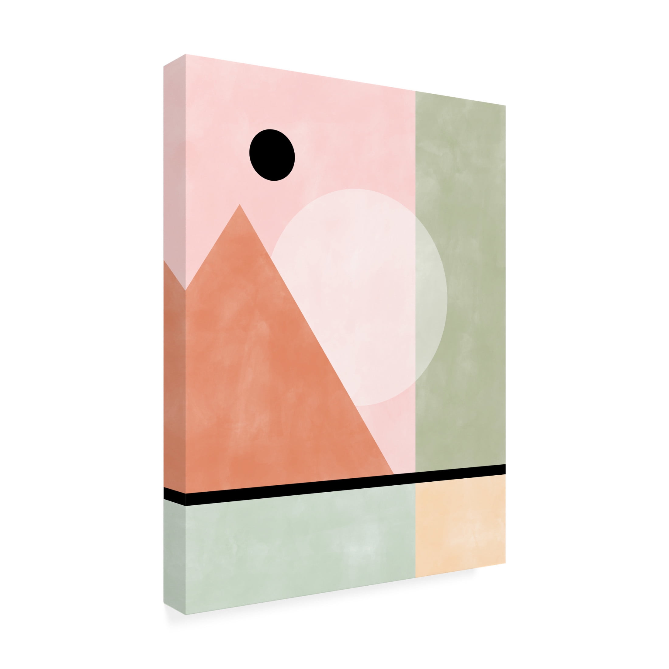 Trademark Fine Art Elena Ristova  Pinkgreen27 Canvas Wall Art