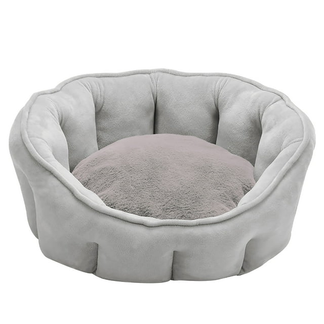 LSLJS Maison pour Animaux Kennel Lit d'Hiver Chaud Doux Pliable Tapis de Couchage