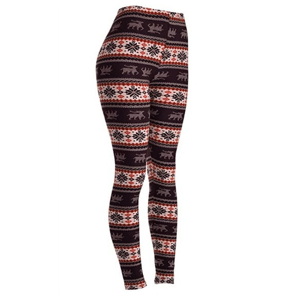 Festive Christmas Holiday Themed Matching Family Printed Leggings
