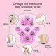 thumbnail image 3 of 2 pcs body massage glove, palm shaped massage roller ball (pink), 3 of 5