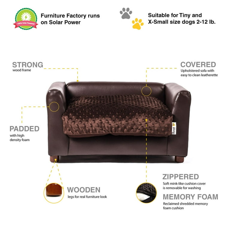 Keet fluffly deluxe shop pet bed sofa