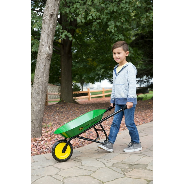 John deere sales kids wheelbarrow