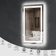 thumbnail image 2 of Delmi 20” x 30” LED Bathroom Mirror with Lights, Wall Mounted Vanity Mirror with Front & Backlit, Anti-Fog, Dimmable Touch Control, Horizontal & Vertical Installation, 2 of 8